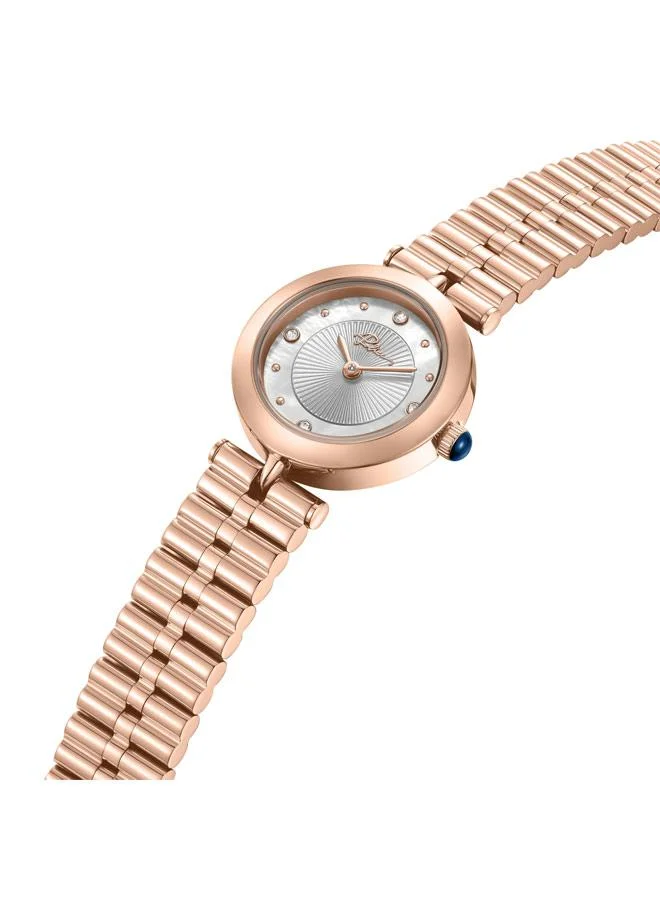 بوليس Agra White Dial Stainless Steel Bracelet Analog Watch for Women, 24mm